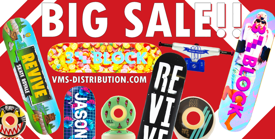 Revive Skateboards SALE Europe VMS Distribution - SALE: Revive, Force Wheels, 3Block SB