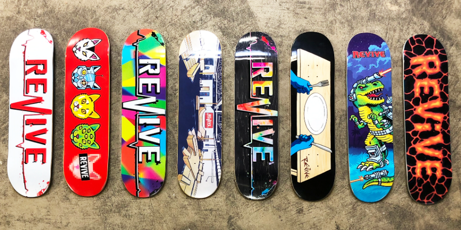 Revive Skateboards Winter 2020 Release Decks / VMS Distribution Europe - Revive Force 3Block Braille