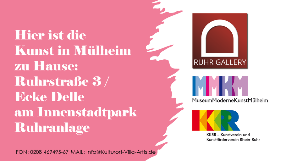 Klick auf das obige Bild - Link zu aktuellen Flyer des Kulturortes VILLA ARTIS in der Stadt Mülheim an der Ruhr