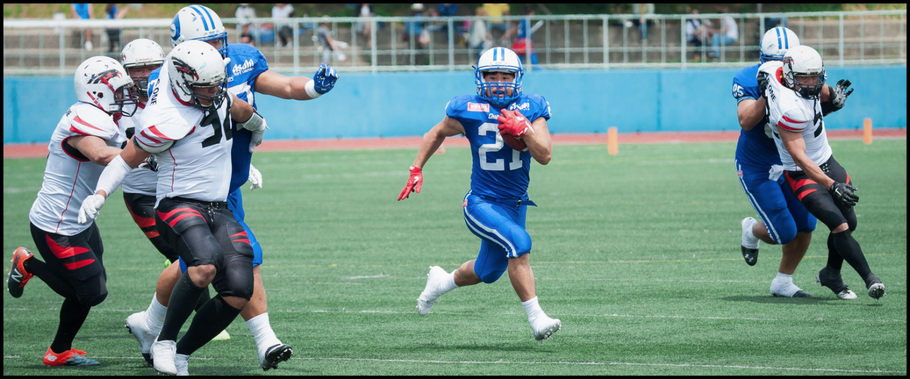 RB Kenji Ando ran for the last score of the game — Lionel Piguet, Inside Sport: Japan, May 21, 2017