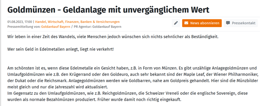 Gold und Silber verkaufen bei Goldankauf Bayern