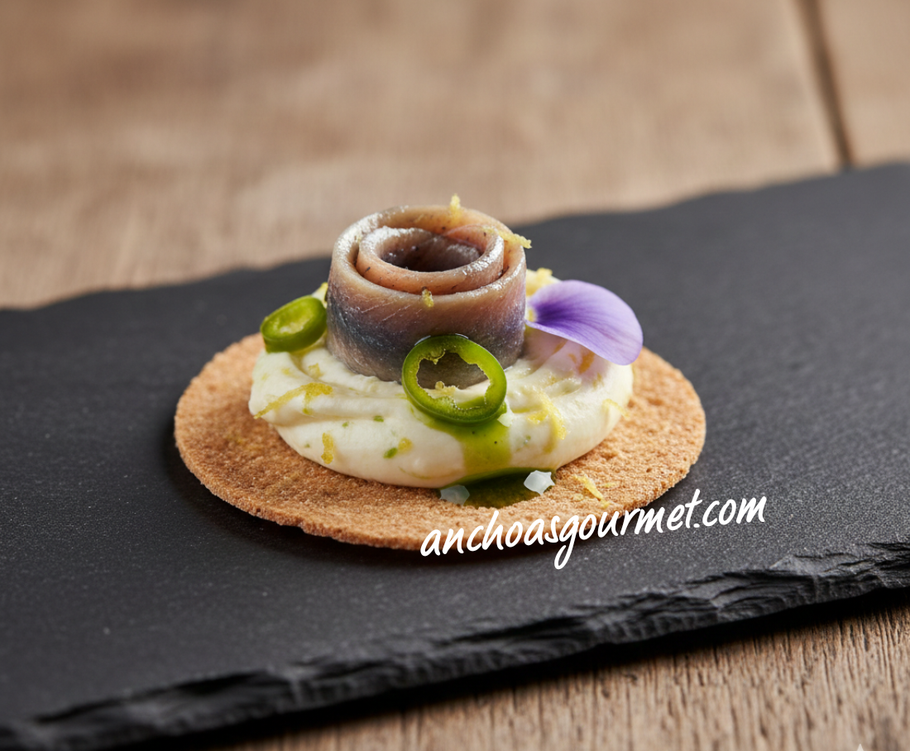 Aperitivo anchoas Santoña gourmet