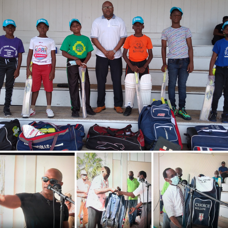 Every Primary school in Nevis was presented with a donation of equipment shipped from England at a ceremony held on Feb 27th, 2021.  