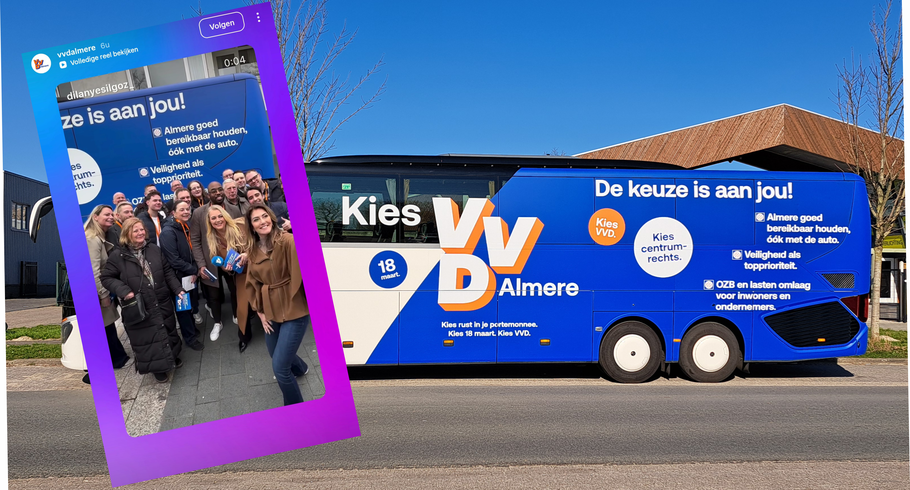 vvd almere busbelettering