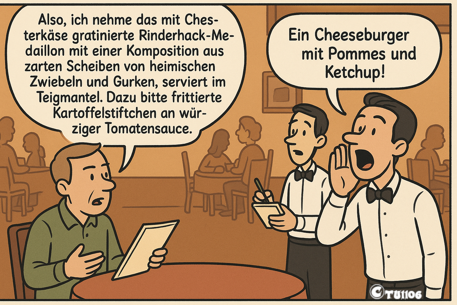 Spaß im Restaurant