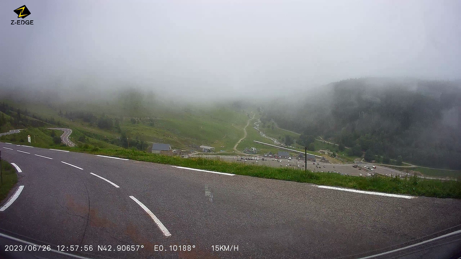 Bild: Abfahrt vom Col du Tourmalet