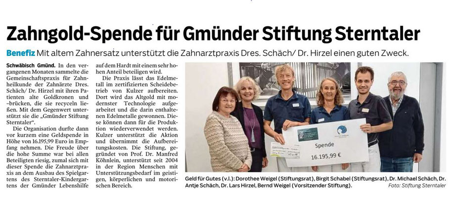 Gmünder Tagespost 26.11.2024