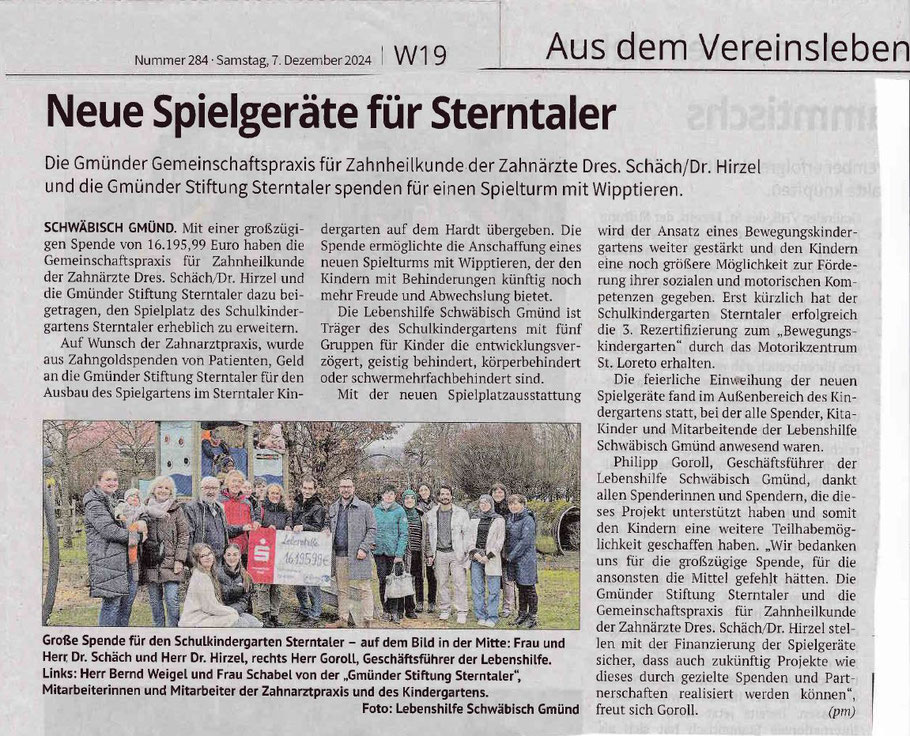 Remszeitung Schwäbisch Gmünd 7.12.2024