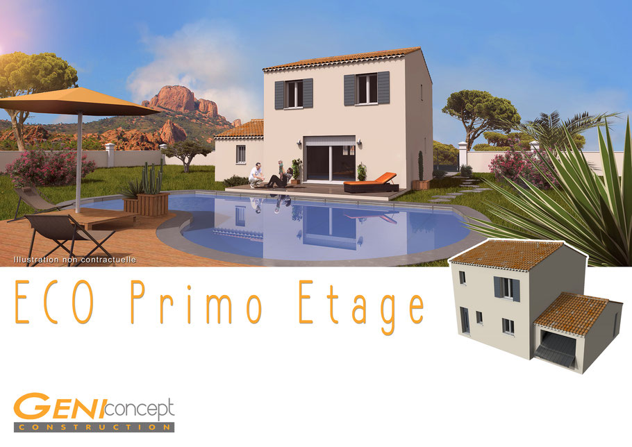 Illustration 3D pour projet commercial d’un constructeur de maison individuelle en région PACA
