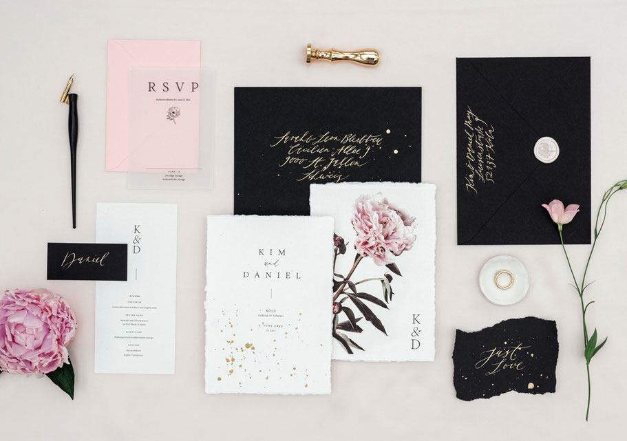 Hochzeitspapeterie von studio vanhart – Kollektion „Sienna“ – www.studiovanhart.de