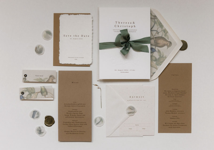 Hochzeitspapeterie von studio vanhart – Kollektion „Marble“ – www.studiovanhart.de