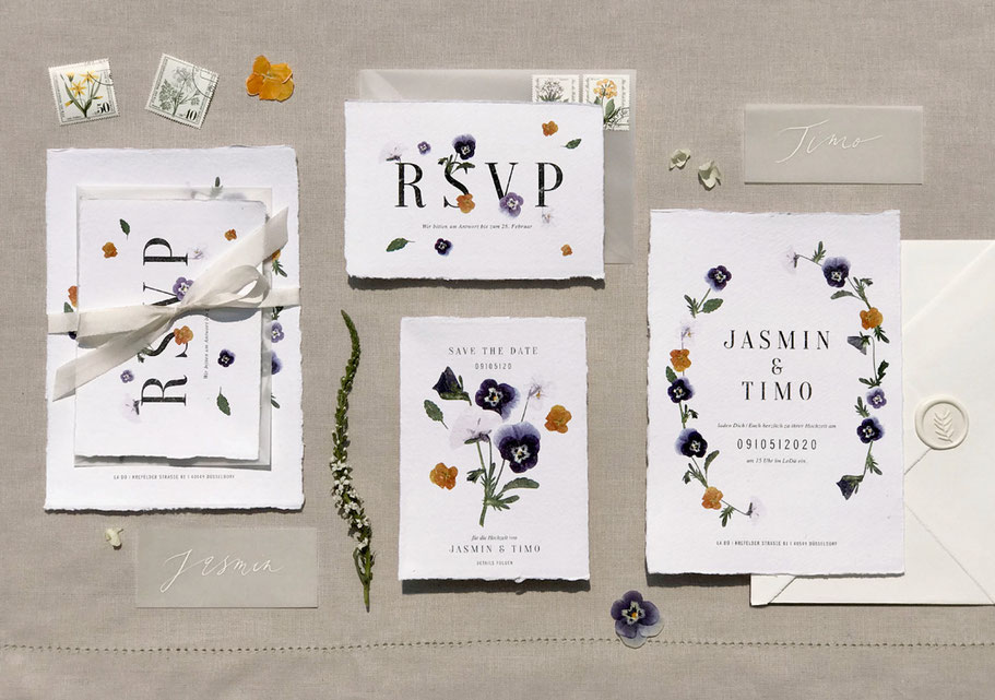 Hochzeitspapeterie von studio vanhart – Kollektion „Marble“ – www.studiovanhart.de
