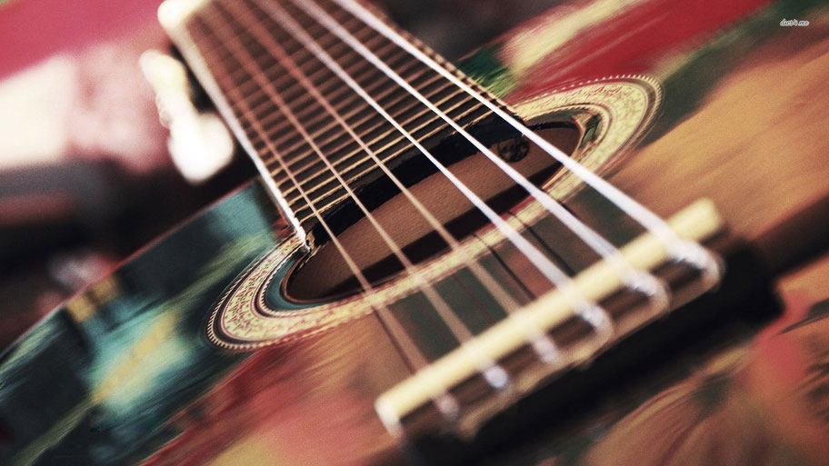 macro chitarra acustica