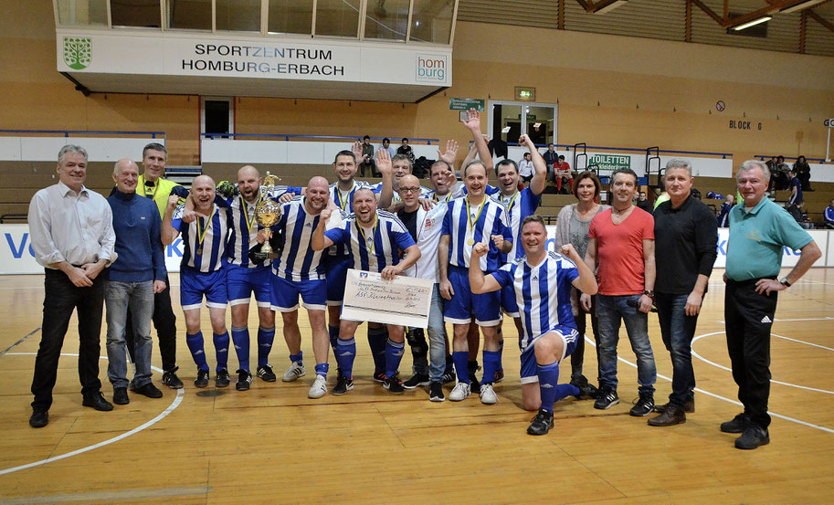 Die Alten Herren der ASV Kleinottweiler sind Sieger der diesjährigen Stadtmeisterschaft in der Halle.