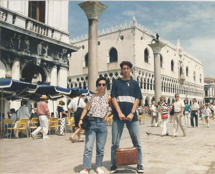 07/1991 - VENEZIA 05, BARBARA E DAVIDE - https://www.giulianobarbonaglia.info/viaggi/1991-turchia-in-auto/