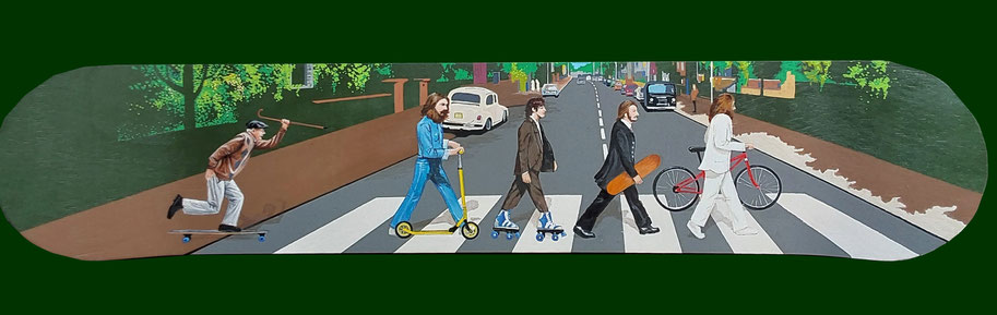 painting, peinture contemporaine, Mobil'art 2024, mobilité ludique, Beatles