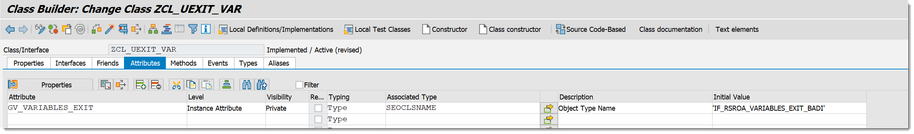 SAP BW/4HANA Add an attribute to our class