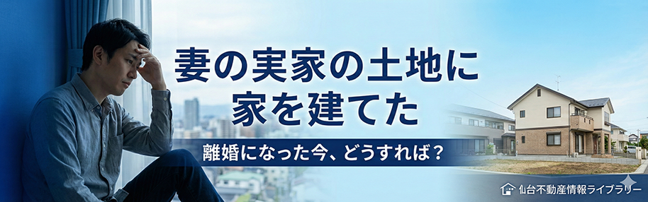 妻の実家の土地に家を建てた 離婚になった今、どうすれば？