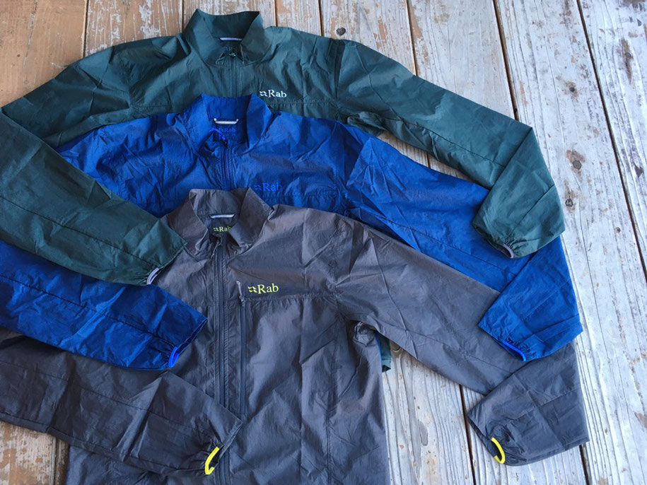 Rab(ラブ) Vital Jacket 各¥11,000(+TAX)