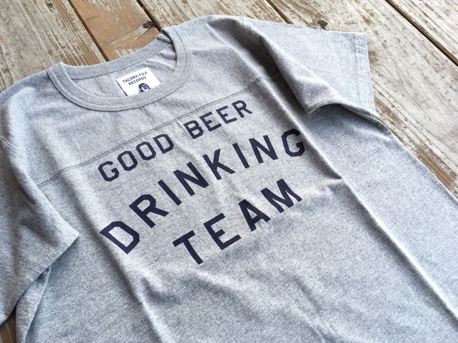 TACOMA FUJI RECORDS（タコマフジレコード） GOOD BEER DRINKING TEAM FB TEE designed by Shuntaro Watanabe ￥6,800（＋TAX）