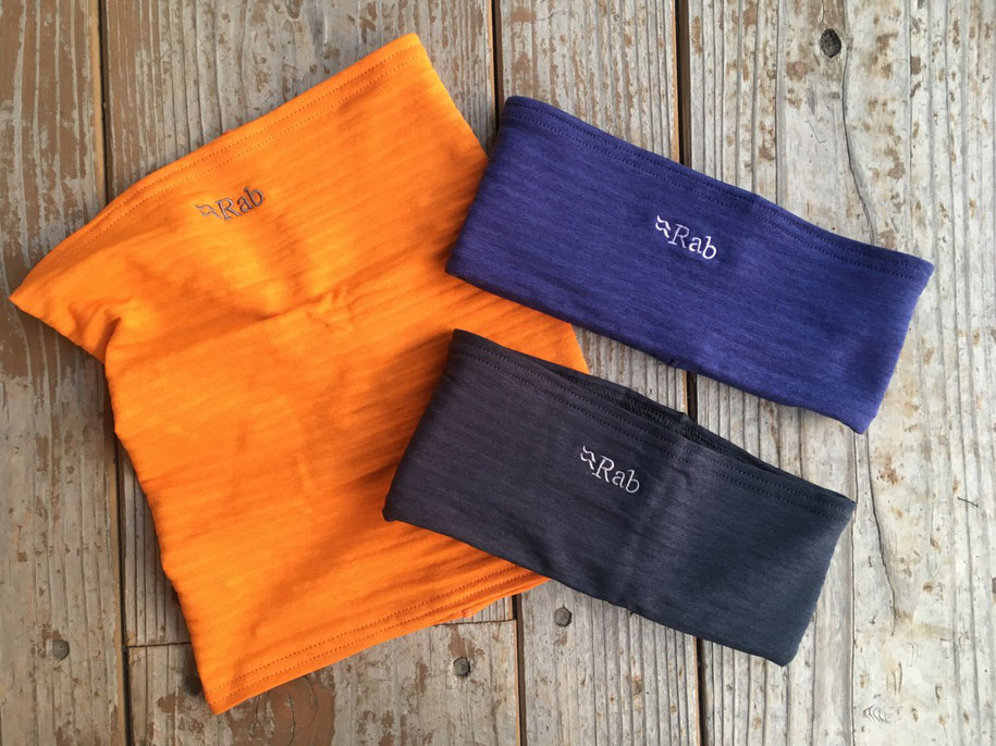 Rab(ラブ) Filament Neck Tube 各¥2,800(+TAX)