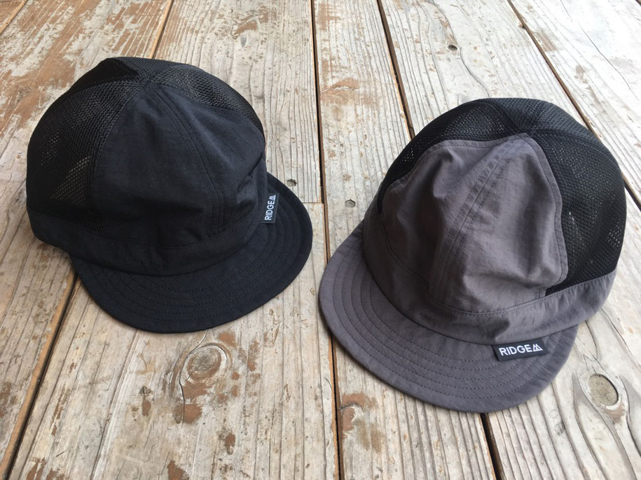 RIDGE MOUNTAIN GEAR（リッジマウンテンギア） Mesh Basic Cap　各￥7,819（＋TAX）