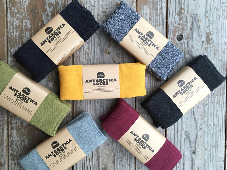 Yetina(イエティナ) Antarctica Socks 各¥2,900(+TAX)