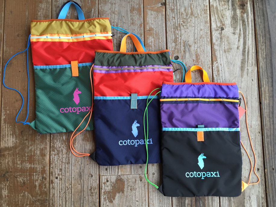cotopaxi(コトパクシ) TAGO DRAWSTRING BACKPACK 各¥5,000(+TAX)