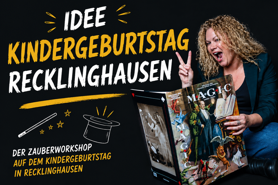 Idee Kindergeburtstag Recklinghausen Marl Zaubern Zauberer buchen. Yvonne Dibowski-Zanera