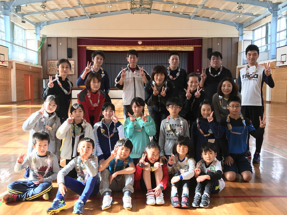 2018年最後の親子バドミントン。