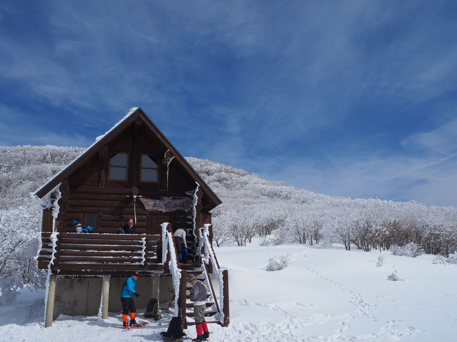 ヤマクラス,雪山登山,明神平,霧氷,