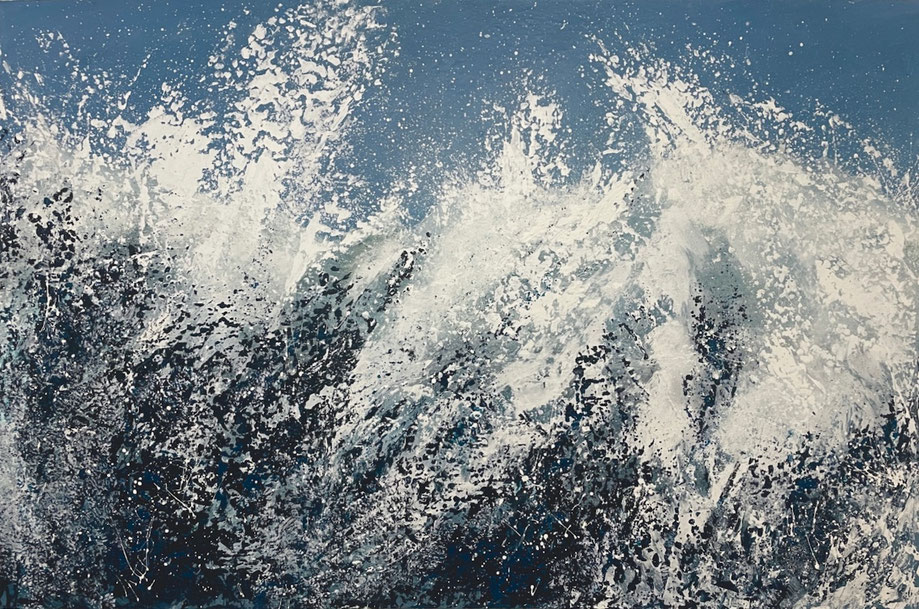 o.T. 100 x 150 x 5 cm, Acryl auf Leinwand, 2022