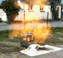 Spraydosenexplosion