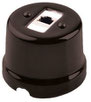 Presa #rete #RJ45 #porcellana #ceramica #colorata #nero #amarcords #FAI