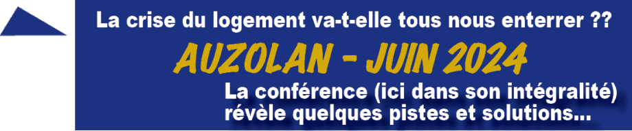 La conference AUZOLAN - juin 2024 - Bayonne - apporte des solutions à la crise endémique du logement