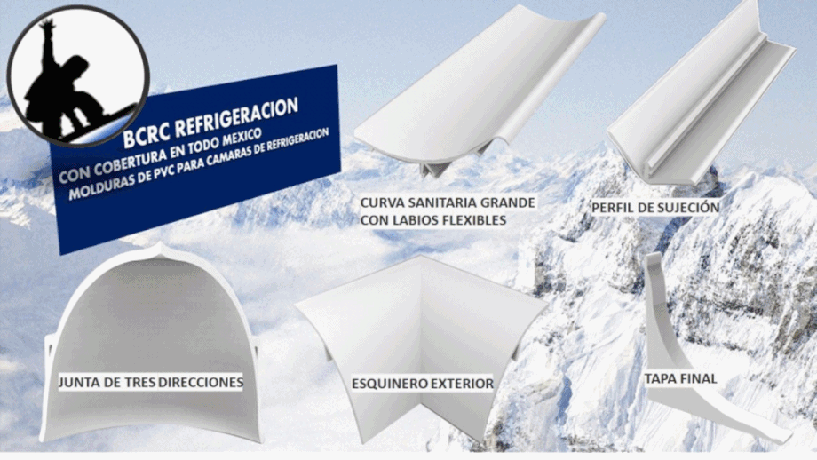 <img src="curva-pvc-industrial.jpg" alt="Curva sanitaria de PVC instalada en cámara frigorífica"> 