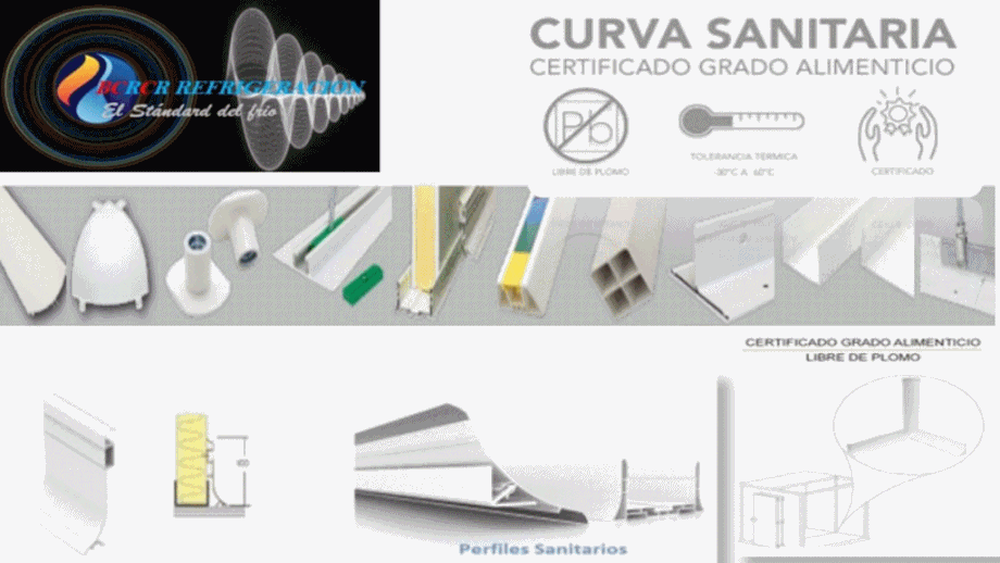 Curvas Sanitarias PVC y Accesorios -Molduras PVC BCRC REFRIGERACION