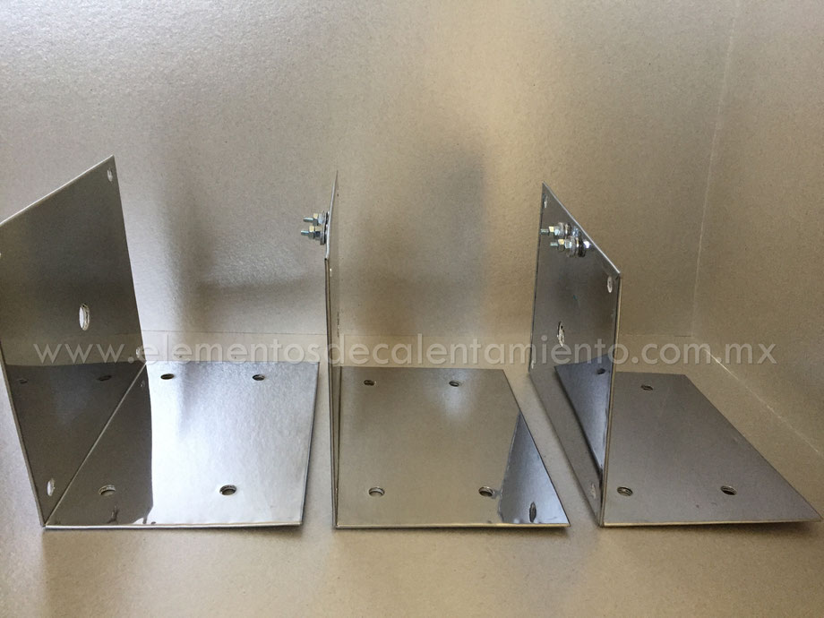 Tira mica en forma de escuadra, con varios barrenos, terminal tornillo.