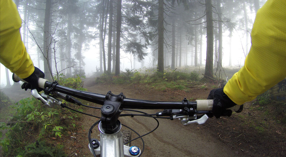 Single Trail aus der Sicht des Bikers
