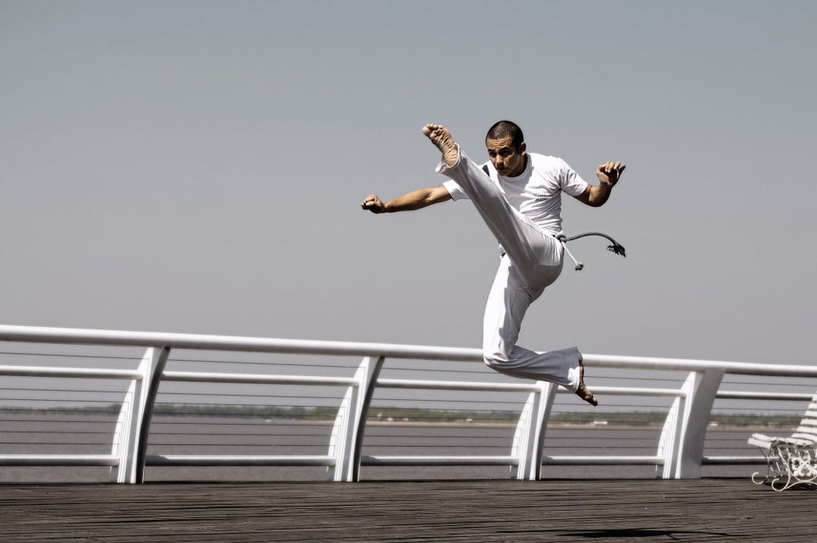 Capoeirista trainiert