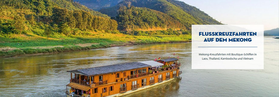 Flusskreuzfahrten auf dem Mekong erleben, mit SINGER PLUS Jubiläumsvorteilen buchen...