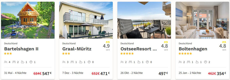 Ostsee: Bartelshagen, Graal-Müritz, OstseeResort, Boltenhagen, bei uns zu Jubuläumsvorteilen buchen...