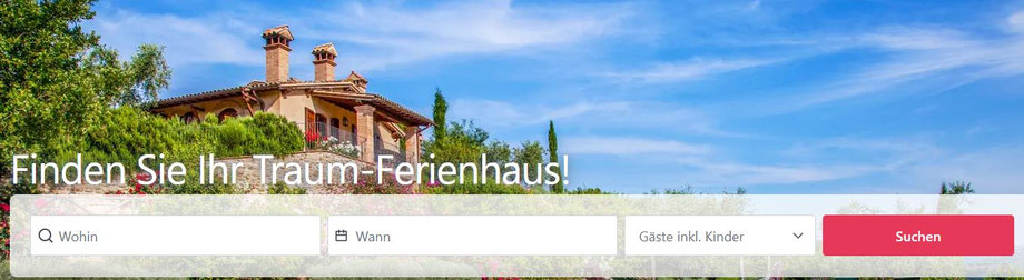 Traumhäuser jetzt bei uns preiswert buchen...