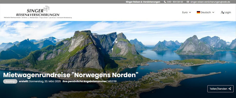 Mietwagenrundreise führt Sie durch den Norden Norwegens, vorbei an bekannten Sehenswürdigkeiten und gut gehüteten Geheimnissen. Von Tromso aus starten Sie Ihre Rundreise in Richtung der Finnmark Region und entdecken hier die samischen Hochburgen