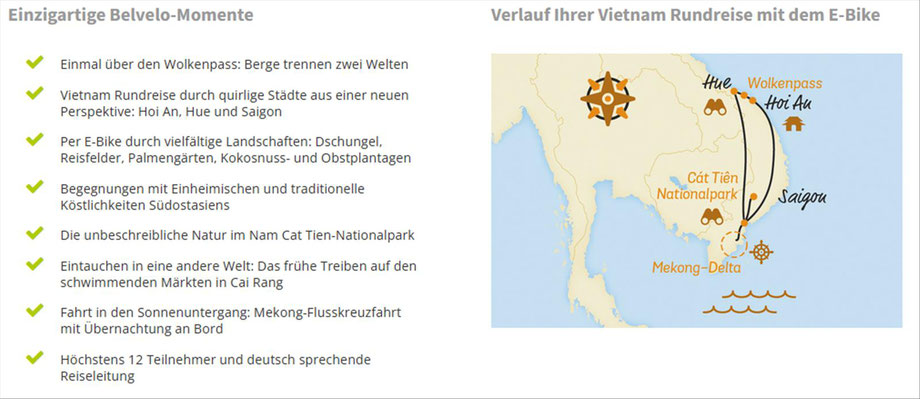 Radreisen E-Bike Reisen Vietnam jetzt mit Jubiläumsvorteilen buchen...