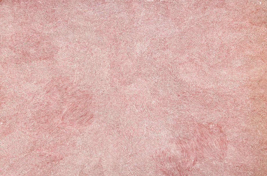 à peine, 2020, 3/4, eau-forte sur papier Bib Tengujo, 12 g, 32 x 49, photo : @atelier IMAJEU