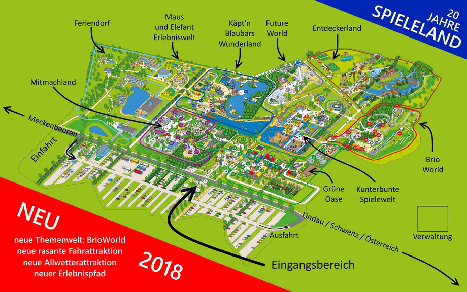 Ravensburger Spieleland 2018 - Parkplan Preview