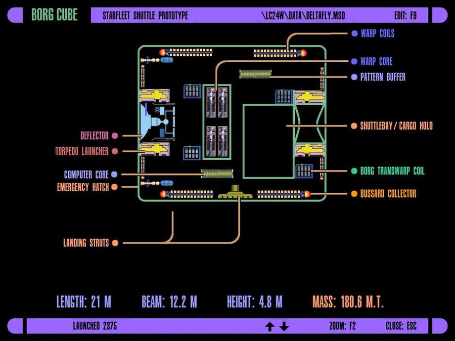 Fictive Darstellung eines Borgkubuses - Grafik: J.N.