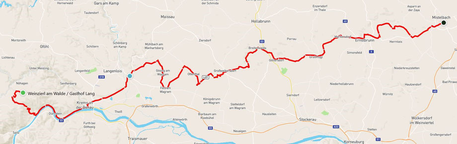 Rückfahrt 136km