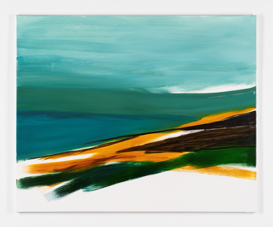 Monika Humm Landscapes - Places of Longing 2, 2020, Öl auf Leinwand, 90 x 110 x 2 cm